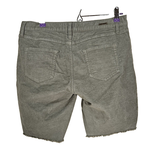 Carve Designs Oahu 10” Shorts Size 4 Cut Off OIive Stretch Corduroy Bermuda Raw - Picture 9 of 10